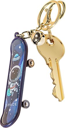 Generic Skateboard Keychain - Creative Mini Skate Deck Key Ring for Bag or Keys, Fun Gift for Skate Enthusiasts | Compact Fashion Keychain, Street Style Key A