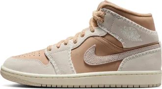 Nike Jordan Womens Air Jordan 1 Mid SE Shoes in Brown | HV4269-200