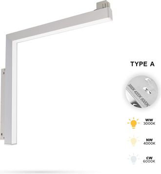 OEM Foco Lineal Led Vertical Ultron De 16 W Y 3 Cct Para Rieles Magn&eacute;ticos Smart Track, 48 V Cc