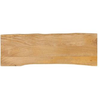 vidaXL Piano Tavolo 110x40x3,8 cm Bordi Vivi in Legno Massello Mango vidaXL