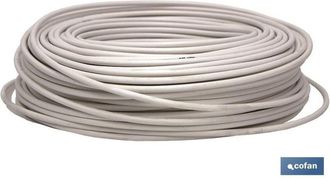 cofan Rollo 100m Cable Antena Sat&eacute;lite/tdt, Cable De Antena De Tv Con Malla De Cobre, Ideal Para Conectar La Tv A Las Tomas Para Sat&eacute;lite Y Tdt Terrestre. S
