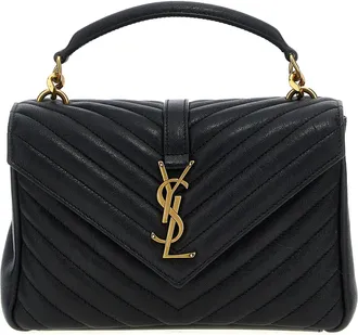 Saint Laurent College Borse A Tracolla Nero-Donna
