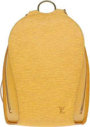 Louis Vuitton Mabillon Backpack Epi Leather Yellow Leather Backpack Bag (Pre-Owned)