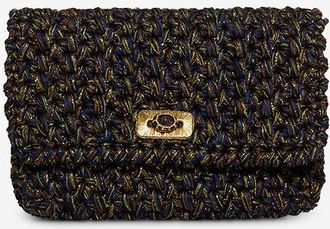 Boks&Baum Schultertasche aus gl&auml;nzendem H&auml;kelwerk Bovary