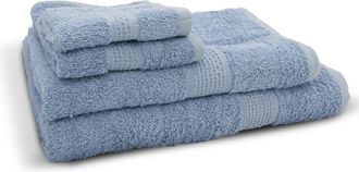 Lewis's Salisbury Towels - Chambray Blue - Sheet Towel | TJ Hughes Pink