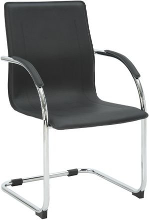 Clp Silla Cantilever Noeleen De Piel Sintetica Negro