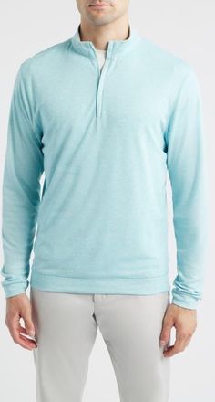 Johnnie-O Pircio Performance Quarter Zip Pullover in Tropical at Nordstrom, Size Xx-Large