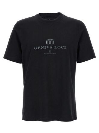 Brunello Cucinelli Black Crew Neck T-Shirt