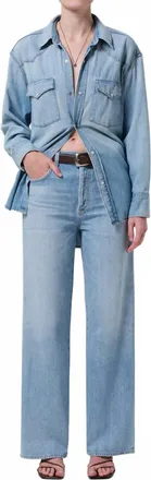 Citizens Of Humanity Annina Wide Leg Trousers In Tularosa