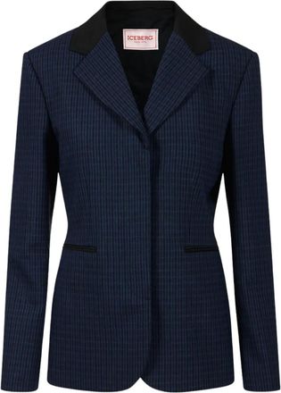 Iceberg Blazer met enkele rij knopen - Blauw