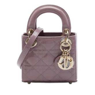 Dior Pre-owned Lady Dior - Dames - Pre-owned - Roze - Maat: ONE Size Leer