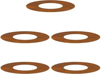 vidaXL suitable for Flat Tree Rings 5 pcs Brown &Oslash;30 / 60 cm vidaXL
