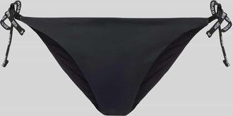 HUGO BOSS Bikini-Hose mit Schn&uuml;rung und Label-Details in Black, Gr&ouml;&szlig;e M