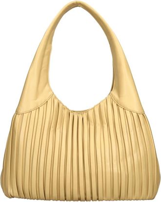 Themoir&egrave; Eco-leren Schoudertas - Dames - Schoudertassen - Geel - ONE Size - Leer - Tassen