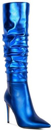 Rag & Co. Expressio Ruched Knee High Boot in Blue at Nordstrom Rack, Size 6