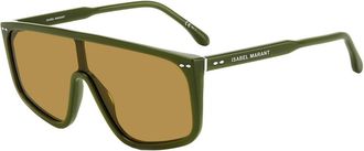 Isabel Marant Groen/Gele Zonnebril - Dames - Zonnebrillen - Groen - ONE Size - Accessoires