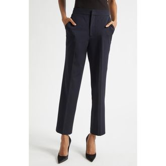 L'agence Rebel Pinstripe Pants in Midnight/Ivory Pinstripe at Nordstrom, Size 10