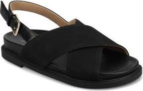 Journee Collection Marina Slingback Sandal in Black Marinna at Nordstrom Rack, Size 6.5