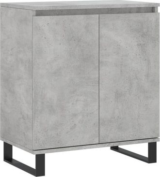 vidaXL Vidaxl - Aparador de madera contrachapada gris hormigón 60x35x70 cm