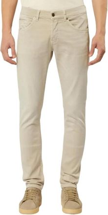 Dondup Slim-Fit Broek - Heren - Slim Fit Broeken - Grijs - W36 - Broeken