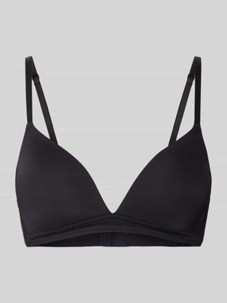 Jake*s Casual Triangel-BH mit leicht wattierten Cups in Black, Gr&ouml;&szlig;e XL