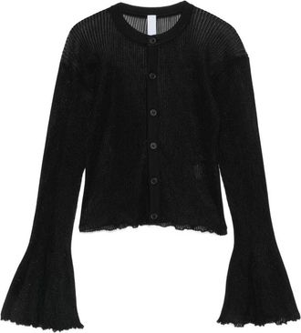 CFCL Hypha Lucent Glitter Flared-sleeve Cardigan