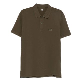 C.P. Company Polo Shirts, male, Green, Size: 3XL Polo - Short Sleeve