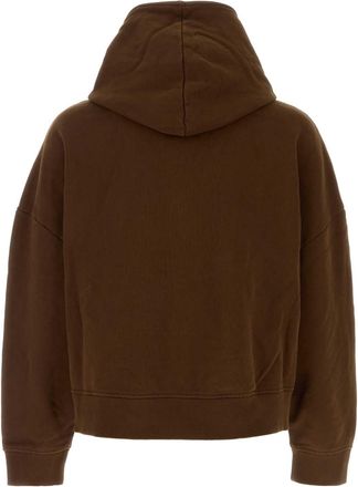 Entire studios Mens Hoodie Brown Cotton Sweater