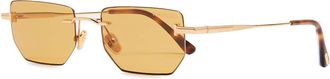 Tom Ford Narrow Rimless Sunglasses - Yellow Yellow - One Size