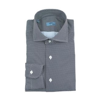 Barba Shirts - Heren - Casual Overhemden - Blauw - XL - Katoen - Overhemden