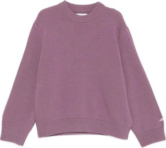 Lc23 ribbed crew-neck sweater - unisex - Wool/Acrylic (Fiber) - M - Pink