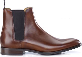 Bexley Botas Chelsea de hombre con suela de goma co&ntilde;ac patinado - TODDINGTON GOMME