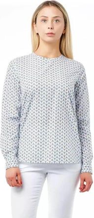 Bagutta Gedrukte Blouse met Lange Mouwen en Knopen - Dames - Blouses - Wit - L - Overhemden