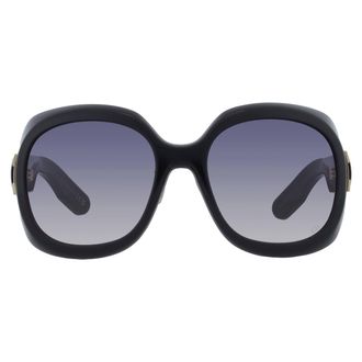 Dior Dior Lady 9522 R2F Smoke Gradient Round Ladies Sunglasses CD40114F 01B 58