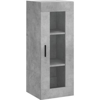 vidaXL Armario De Pared Gris Hormig&oacute;n 34,5x34x90 Cm Vidaxl