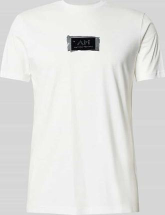 Antony Morato T-Shirt mit Label-Print in Weiss, Größe XXL