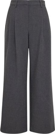 Moss Copenhagen Henrika HW Pants - Dames - Broeken - Grijs - Maat: L Viscose