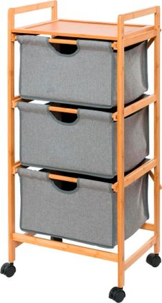 WENKO Rollwagen »Bahari« Badmöbel aus Bambus