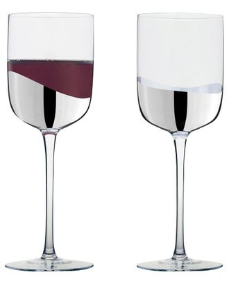 Anton Studio Designs Set of 2 Wave Wine Glasses