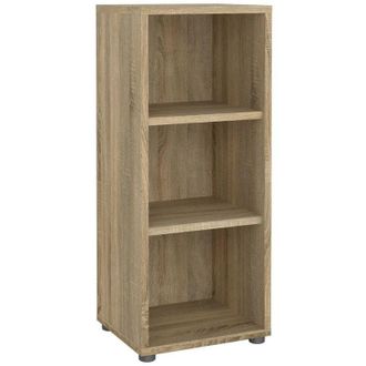 Dmora Dmora - Estante Para Libros Minsk, Estante De Oficina, Porta Libros M&oacute;vil, Biblioteca, 47x40 H113 Cm, Roble