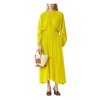 Lanvin Dames, Jurken, Geel, Maat: XS