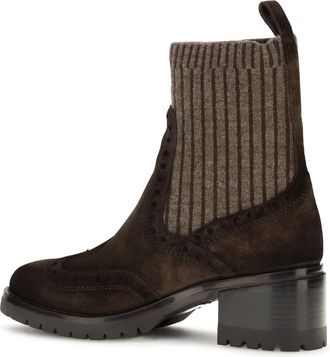 Santoni Womens Boots Ferret Suede Dark Brown