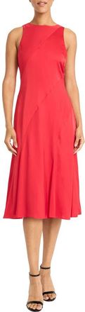 Maggy London Paneled Midi Dress in Tomato at Nordstrom Rack, Size 10