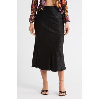 Desigual Satin Bias Skirt in Black at Nordstrom Rack, Size X-Small