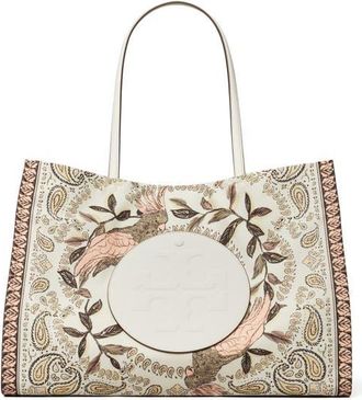 Tory Burch Ella Print Tote in Pink Cockatoo at Nordstrom