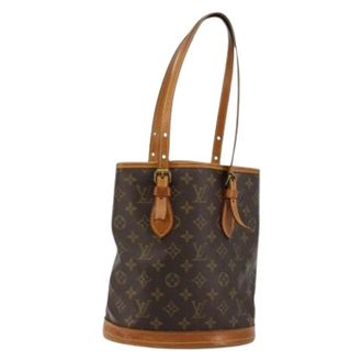 Louis Vuitton Pre-owned Bucket Bags, female, Brown, Size: ONE SIZE Pre-owned Bucket Bag