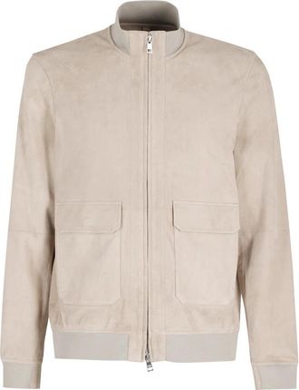 Duno Octane Bolgheri Bomber - Heren - Leren en Su&egrave;de Jassen - Beige - M - Leer - Jassen