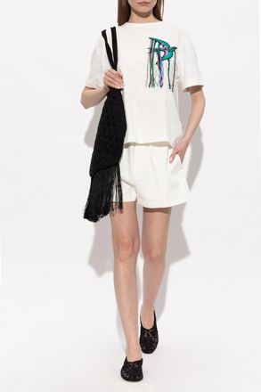 Akep T-shirt With Patch, Womens, White