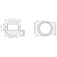 OEM Tappi Neri Rotondi Per Gambe Di Sedia - Protezioni In Gomma Per Gambe Di Sedia - 32 Pezzi (19 Mm) - Crezuo