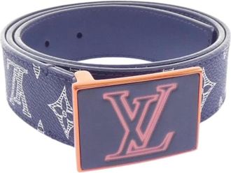 Louis Vuitton Pre-owned Standard Belt - female - Louis Vuitton Vintage - Vintage Belts - Blue - ONE SIZE - Pre-owned